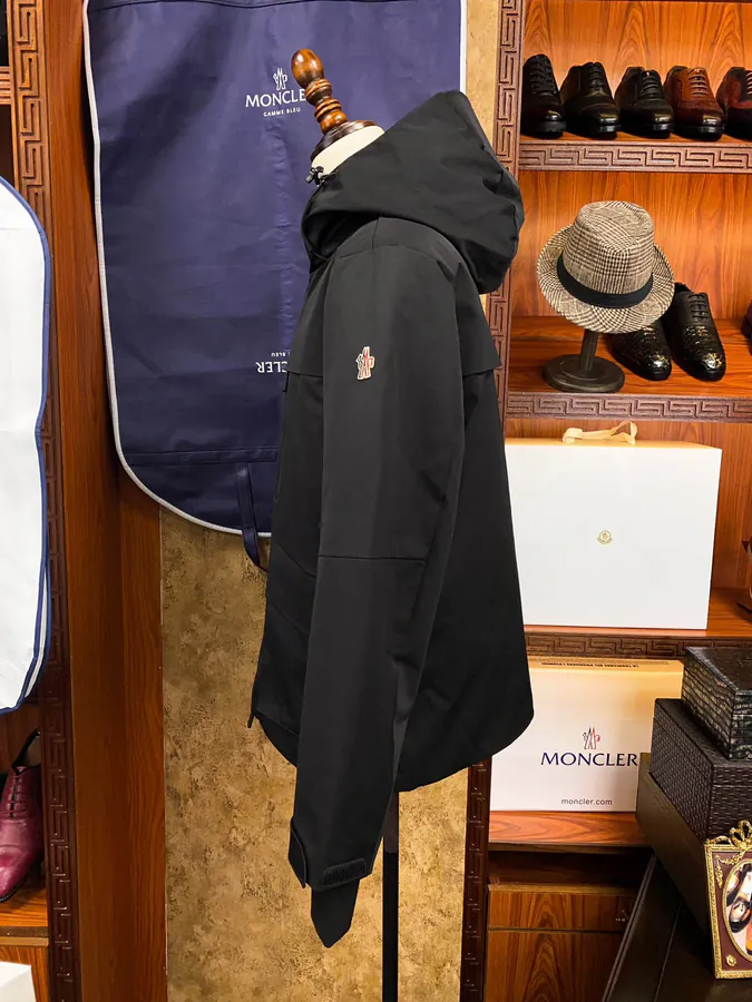 Moncler Ski Jacket Premium Quality, Black and Navy Blue, Outdoor Style