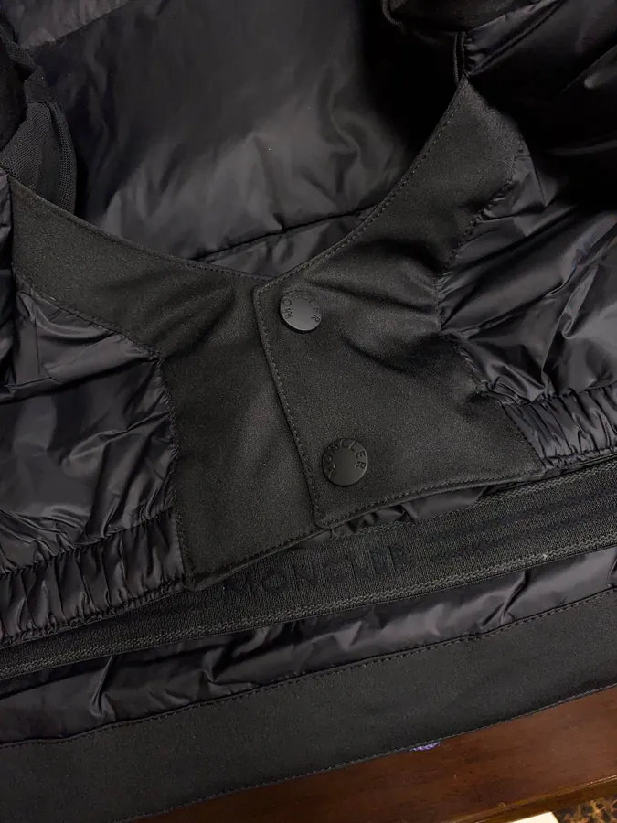 Moncler Ski Jacket Premium Quality, Black and Navy Blue, 95% Down Fill