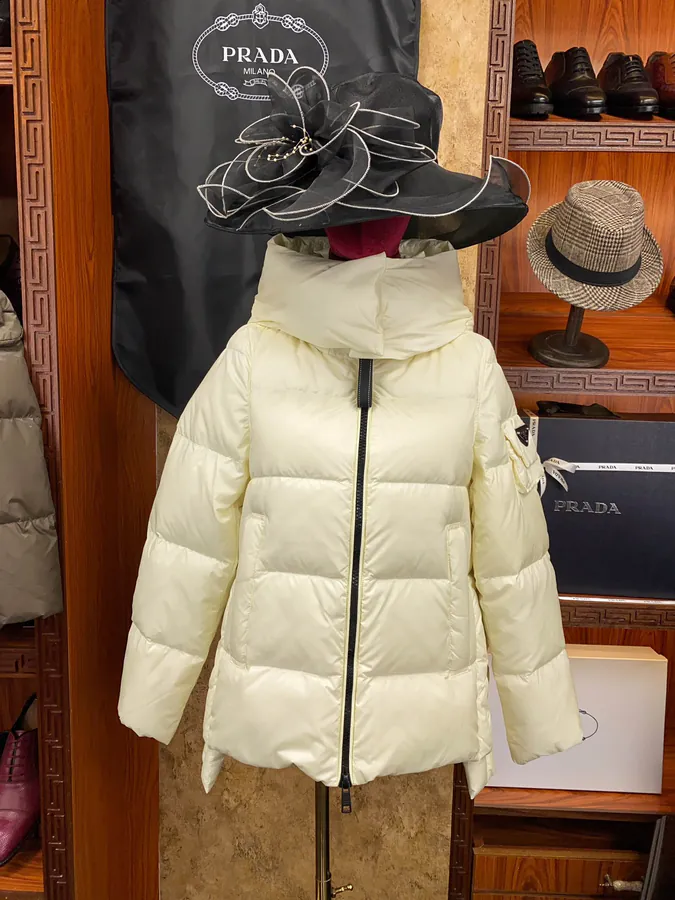 PRAD@ Ladies Hoodie with 95% White Goose Down