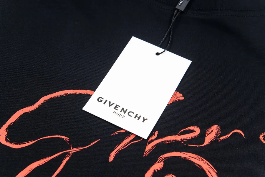 GIVENCHY Embroidered Logo情侣款 Short T Shirt
