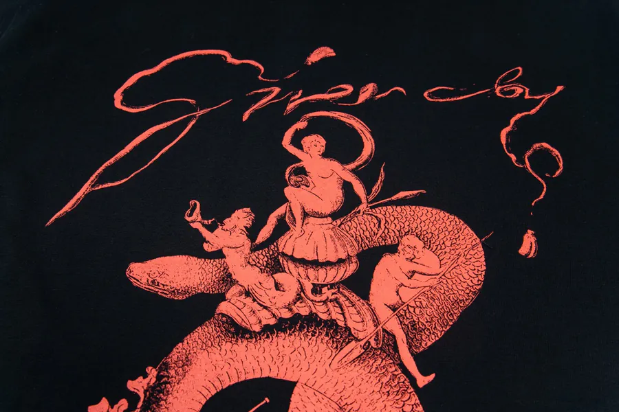 GIVENCHY Embroidered Logo情侣款 Short T Shirt