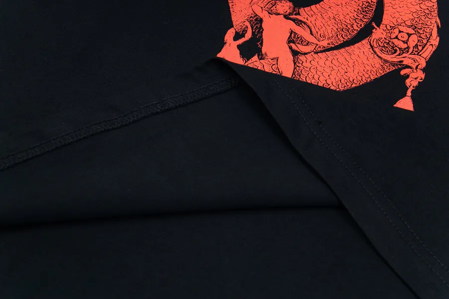 GIVENCHY Embroidered Logo情侣款 Short T Shirt