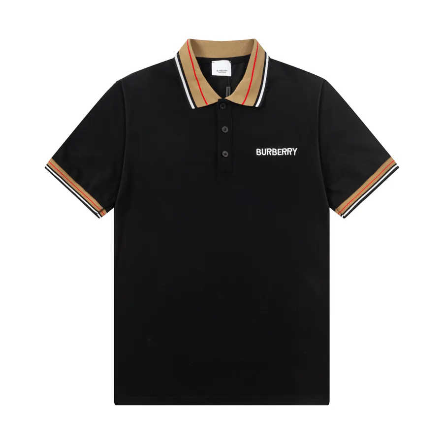 BBR Polo Shirt Classic Collar with Embroidered Lettering, Premium Fabric