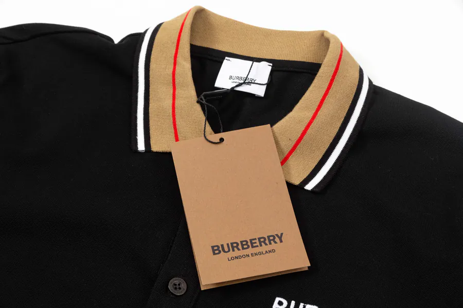 BBR Polo Shirt Classic Collar with Embroidered Lettering, Premium Fabric