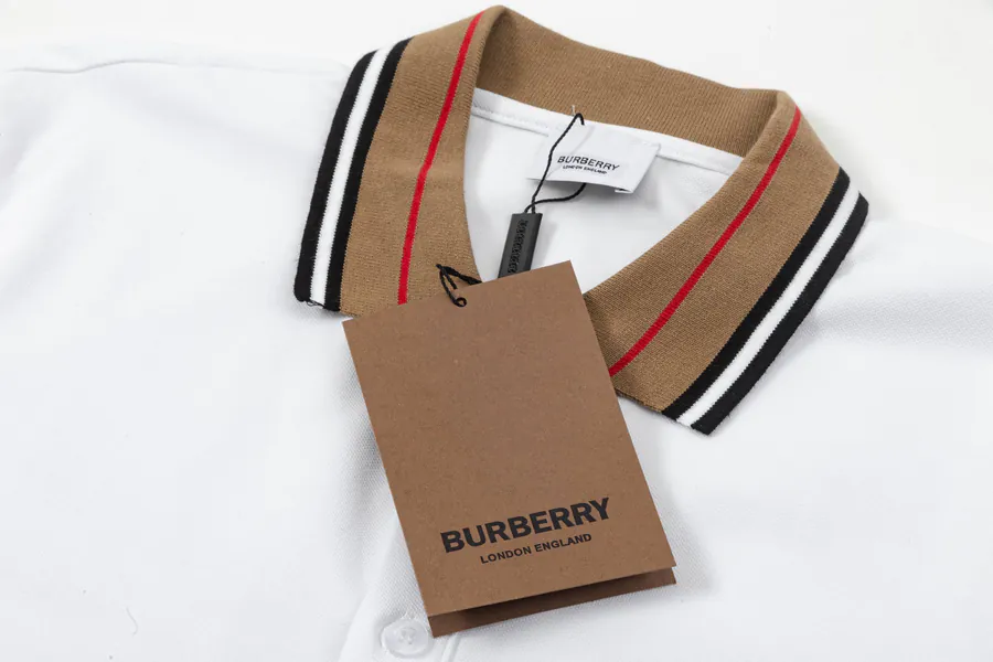BBR Premium Polo Shirt Classic Stitched Letter Front, Elegant Collar Trim