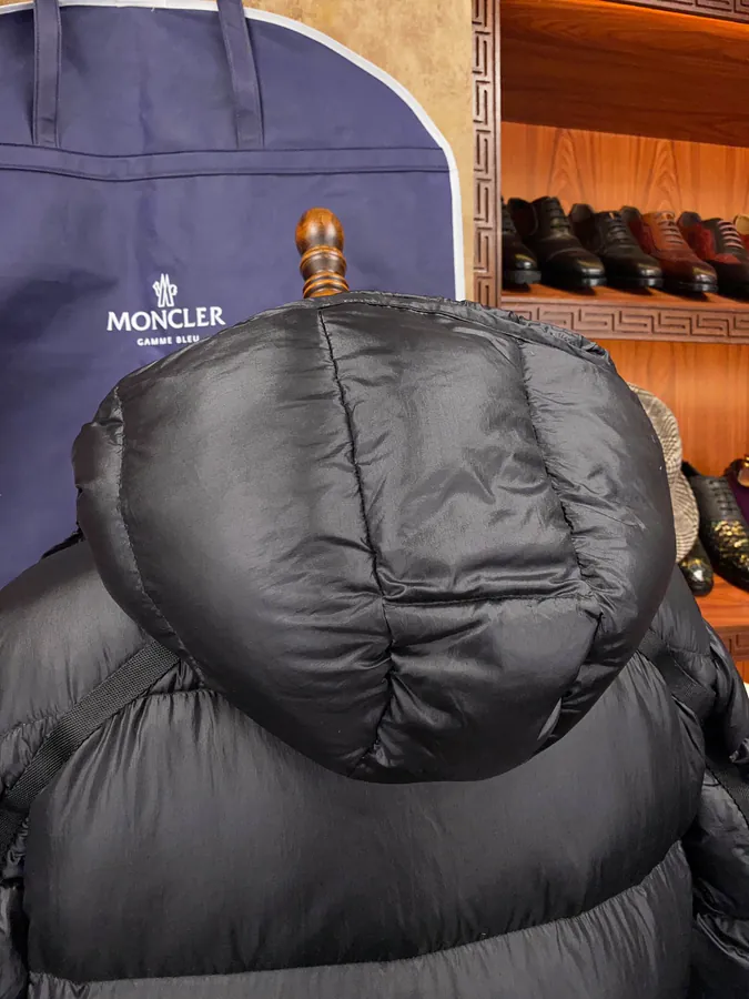 Moncler Men's and Women's Jacket Grey and Black Classic Design