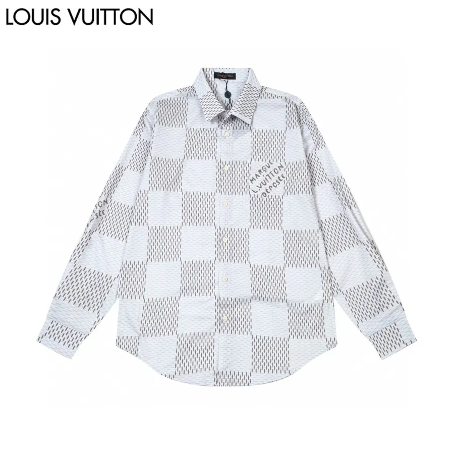 P260 Premium Chessboard Pocket Long Sleeve Shirt