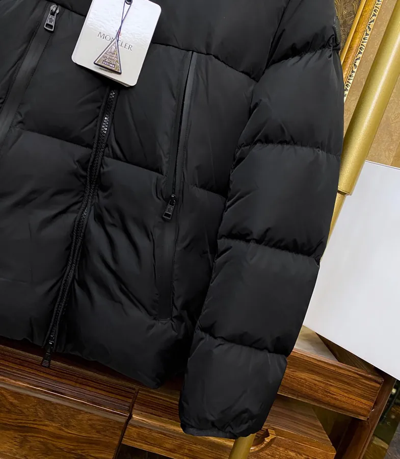 Moncler Men's and Women's Hooded Down Jacket with 80s Style Design