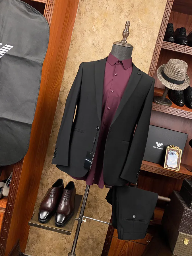 Armani Men's Business Suit Set Premium Leisure Suit and Trousers