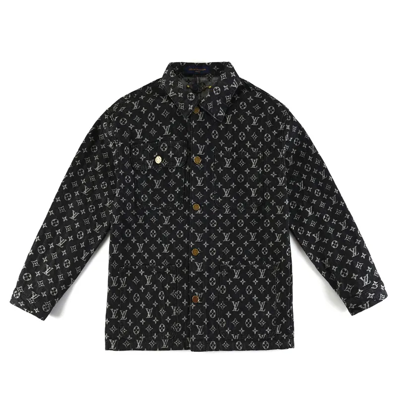 1v Exclusive 25 FW Grained Calfskin Denim Jacket