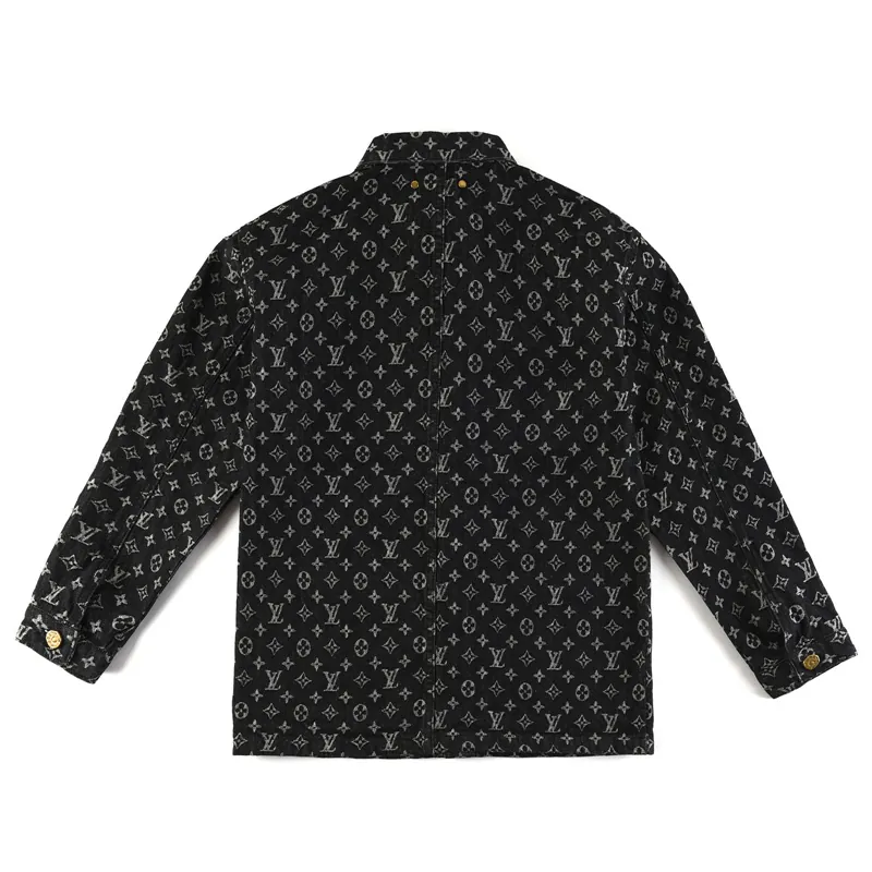 1v Exclusive 25 FW Grained Calfskin Denim Jacket
