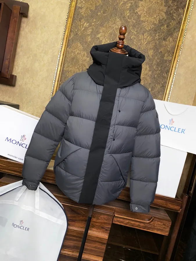 Moncler Madeira Men's Down Jacket with 3D Embroidered Logo