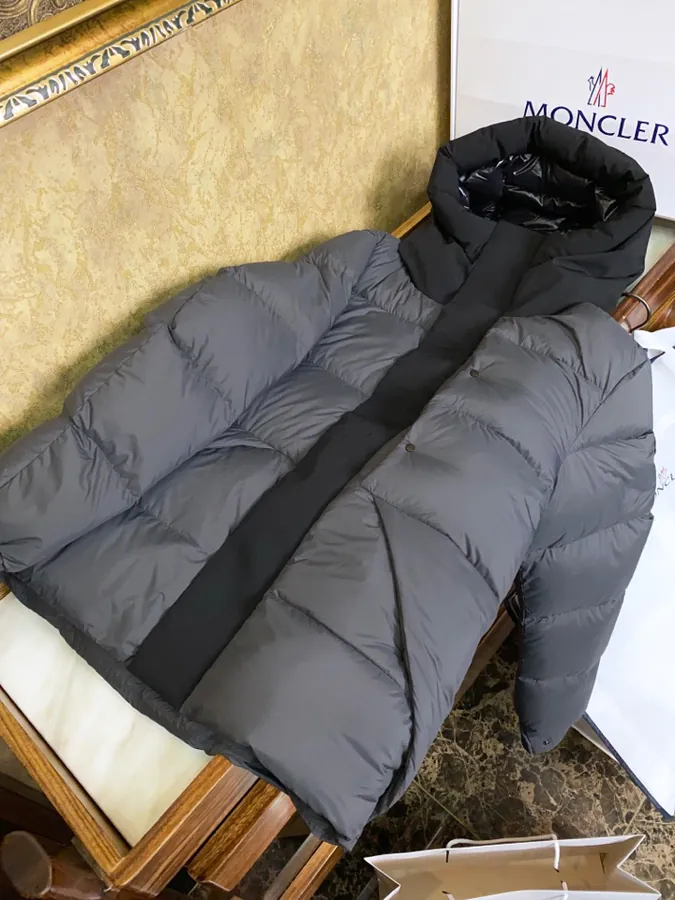 Moncler Madeira Men's Down Jacket with 3D Embroidered Logo