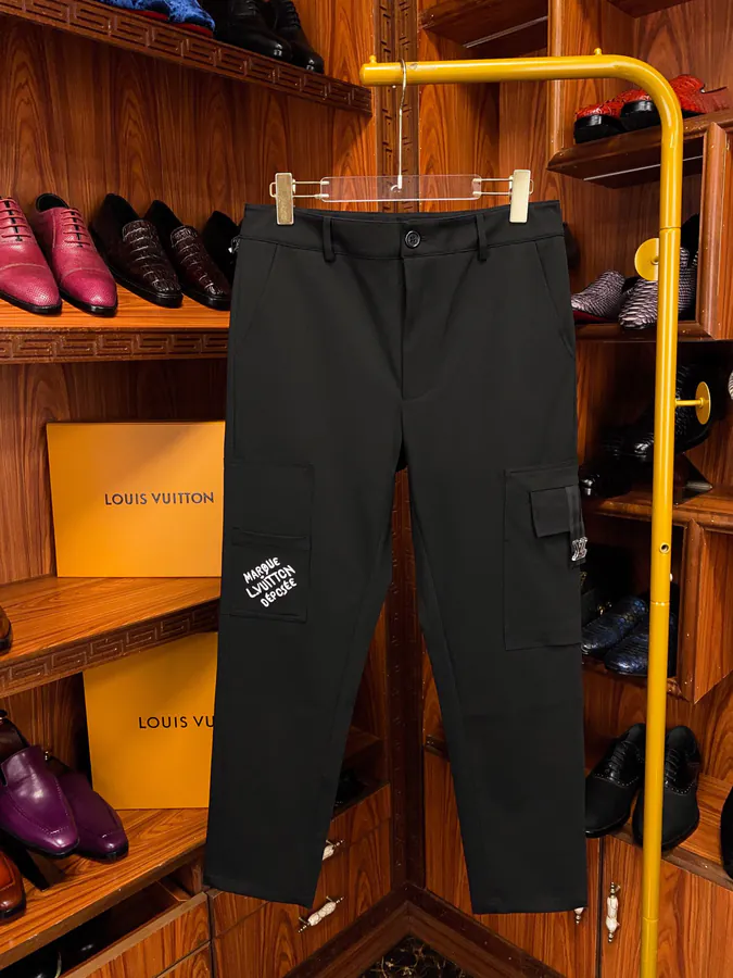 1V Work Pants with Patchwork Embroidery