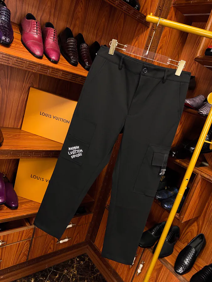 1V Work Pants with Patchwork Embroidery