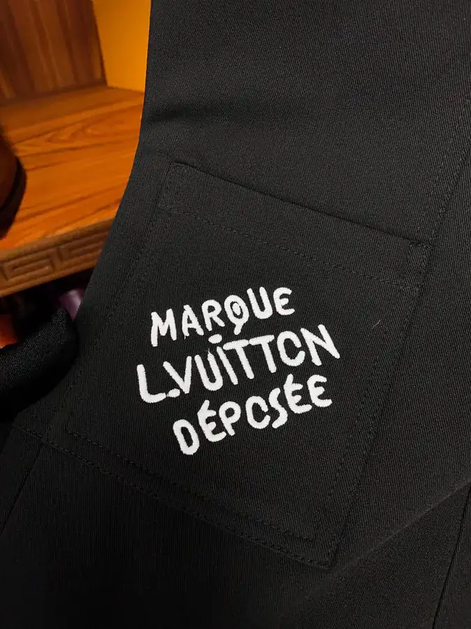 1V Work Pants with Patchwork Embroidery
