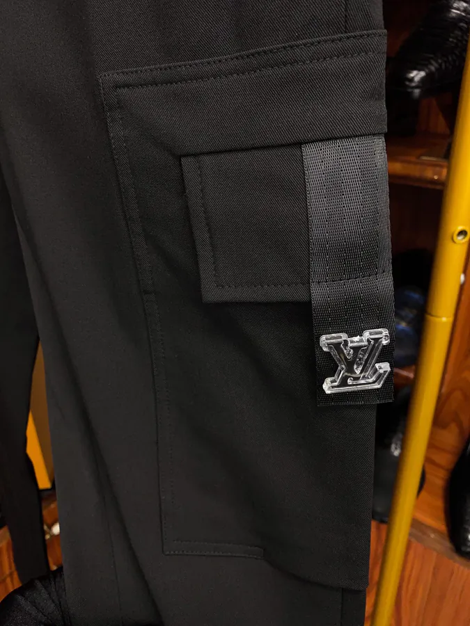 1V Work Pants with Patchwork Embroidery