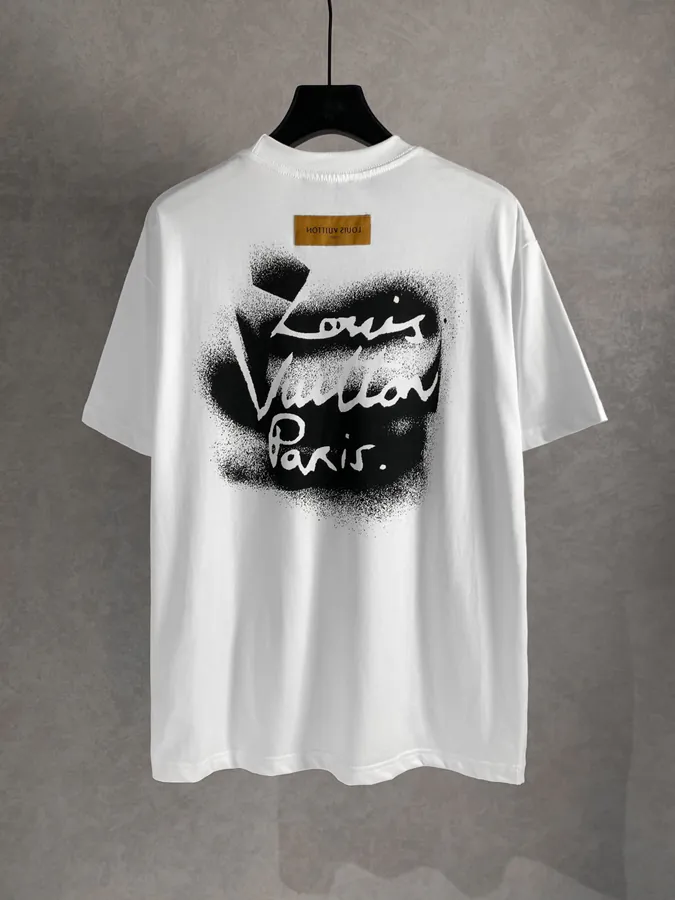 1V Loro Piana New Creative Letter Short Sleeve T shirt, XS L