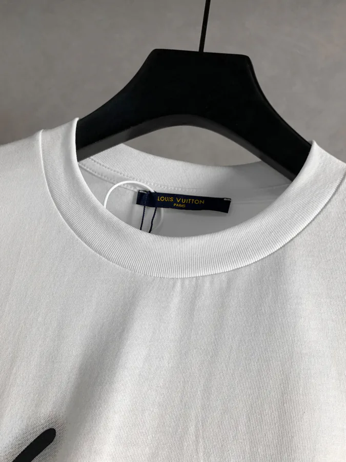 1V Loro Piana New Creative Letter Short Sleeve T shirt, XS L
