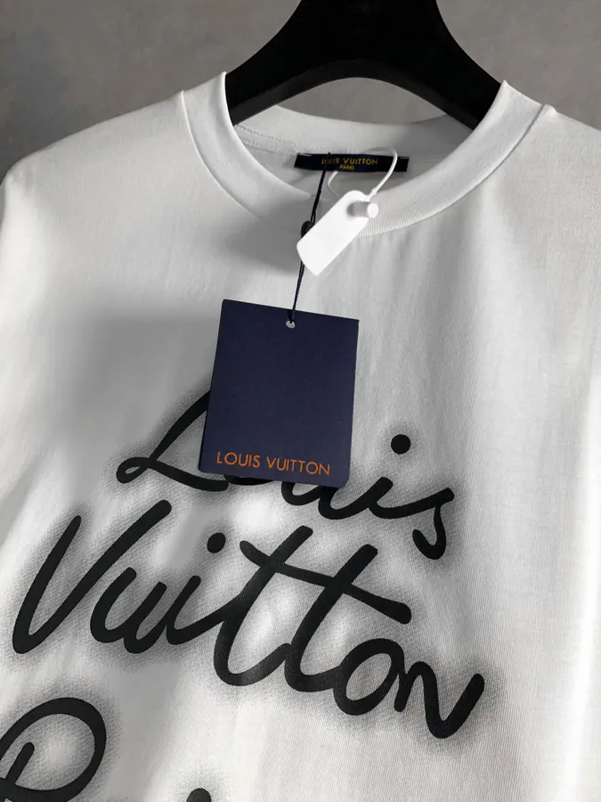 1V Loro Piana New Creative Letter Short Sleeve T shirt, XS L