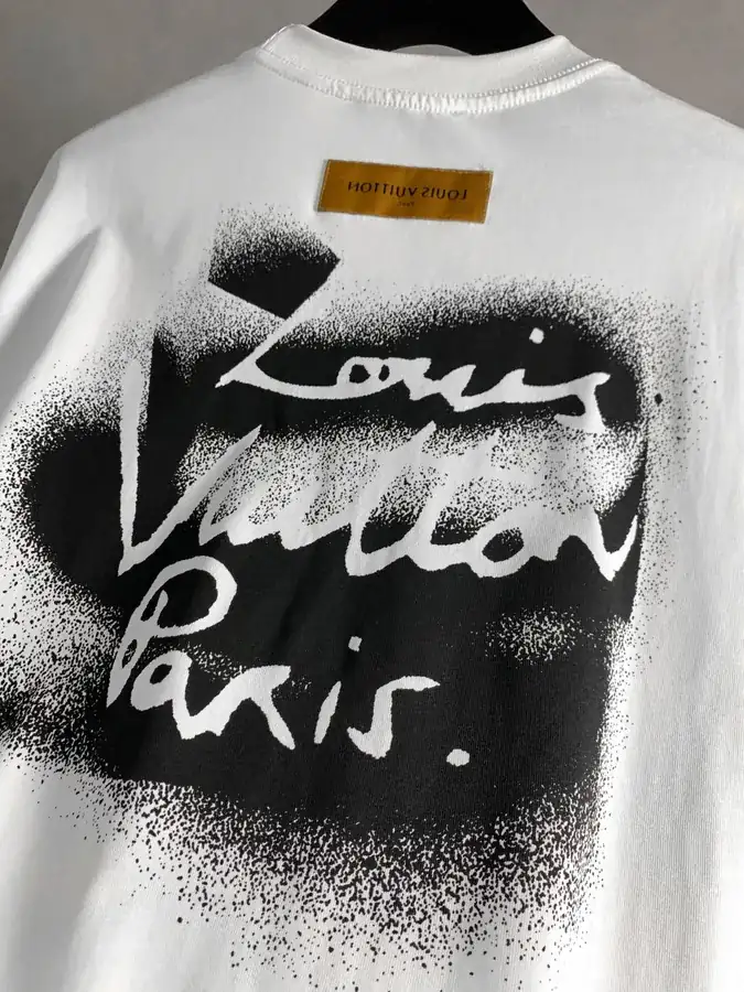 1V Loro Piana New Creative Letter Short Sleeve T shirt, XS L