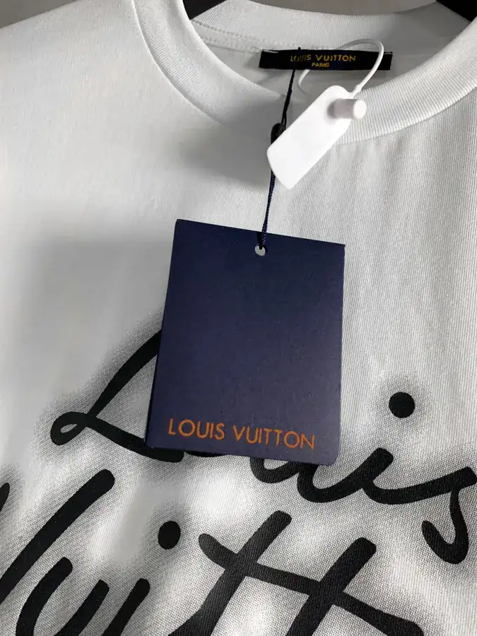 1V Loro Piana New Creative Letter Short Sleeve T shirt, XS L