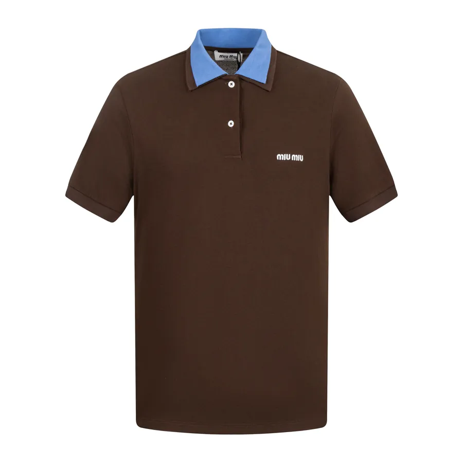 MiuMiu Collage Double Layer Polo Shirt