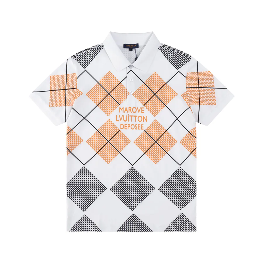 1V Pearl Letter Checkered Short Sleeve Blazer