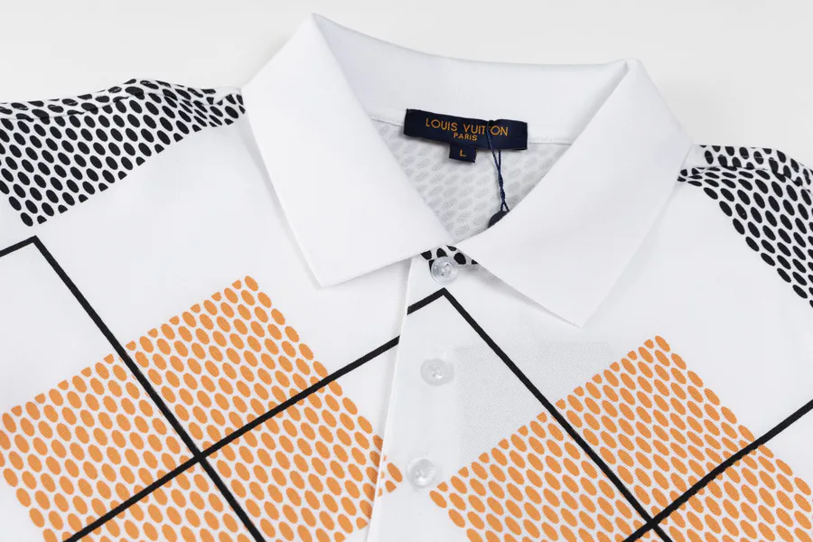 1V Pearl Letter Checkered Short Sleeve Blazer