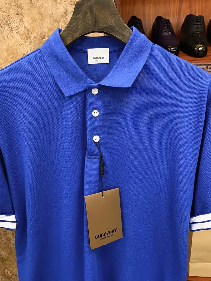 BBR Polo Shirt Classic Embroidered Letter Collar, Premium Fabric