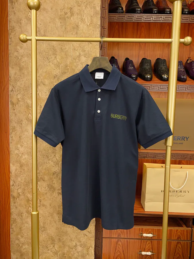 BBR Polo Shirt Classic Collar with Embroidered Logo, Premium Fabric