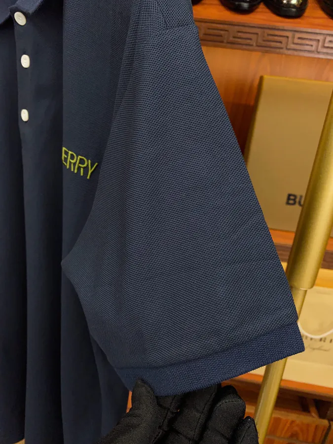 BBR Polo Shirt Classic Collar with Embroidered Logo, Premium Fabric