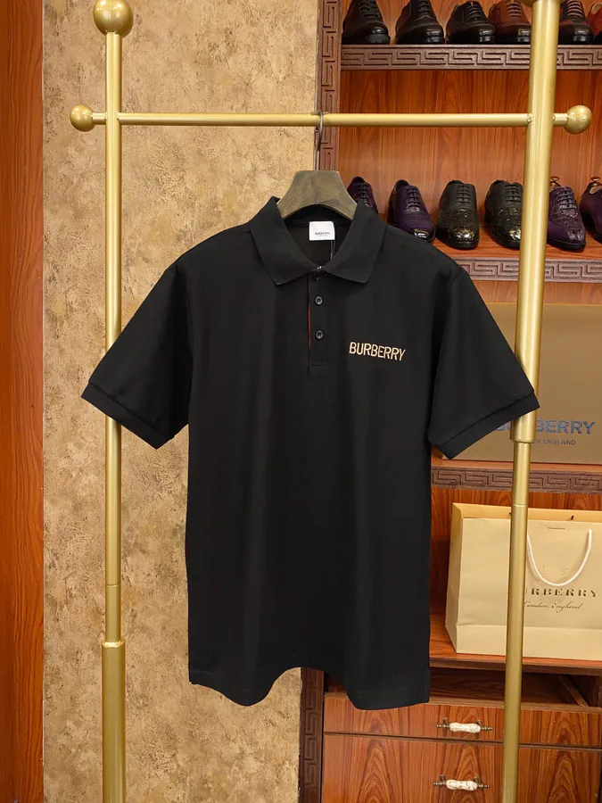 BBR Premium Polo Shirt Classic Stitched Letter Detail, Lightweight Fabric