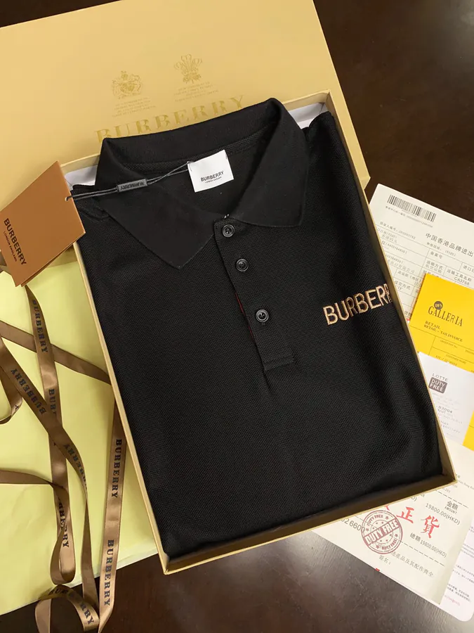 BBR Premium Polo Shirt Classic Stitched Letter Detail, Lightweight Fabric
