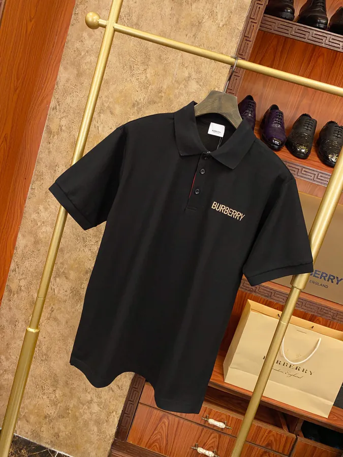 BBR Premium Polo Shirt Classic Stitched Letter Detail, Lightweight Fabric