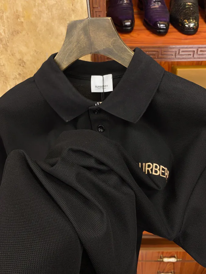 BBR Premium Polo Shirt Classic Stitched Letter Detail, Lightweight Fabric