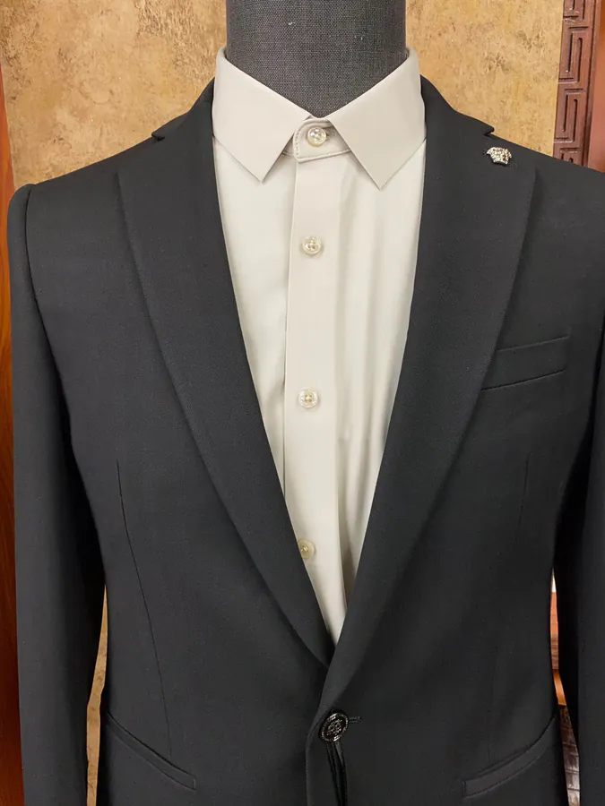 Versace Professional Suit Set Tailored for the Elite