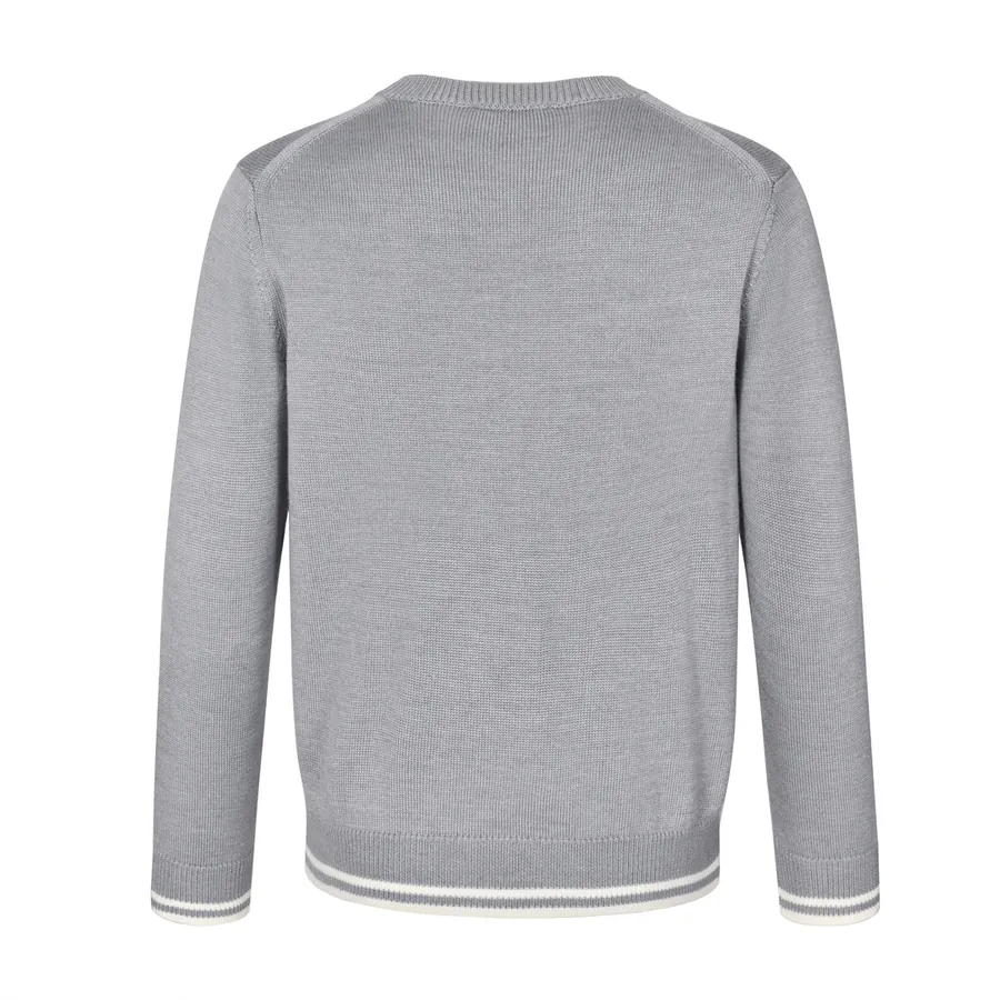 CD 24FW Letter Embroidery Round Neck Sweater for Men and Women