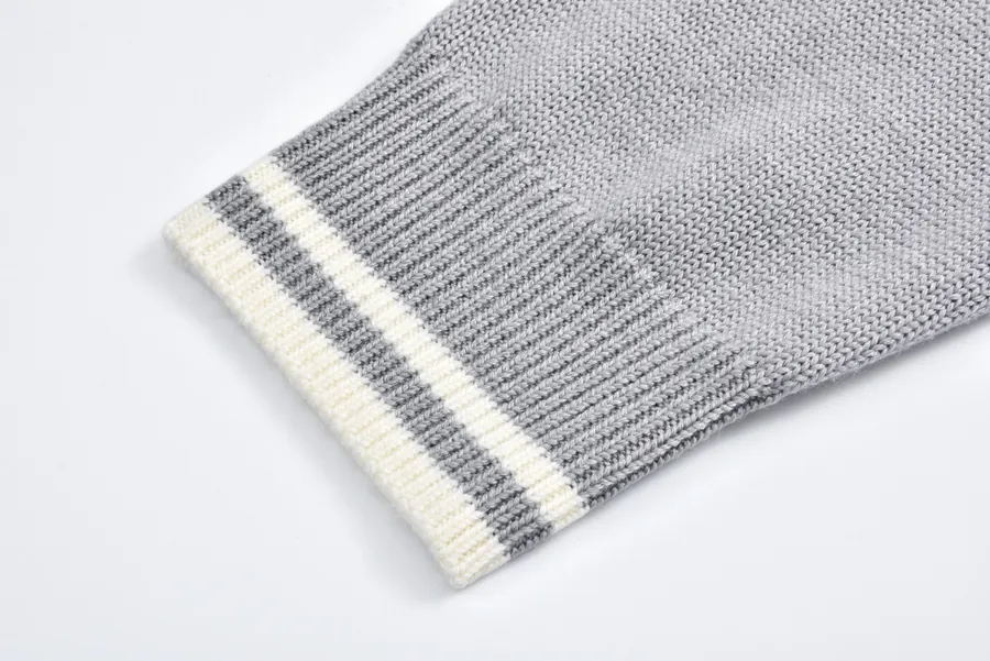 CD 24FW Letter Embroidery Round Neck Sweater for Men and Women