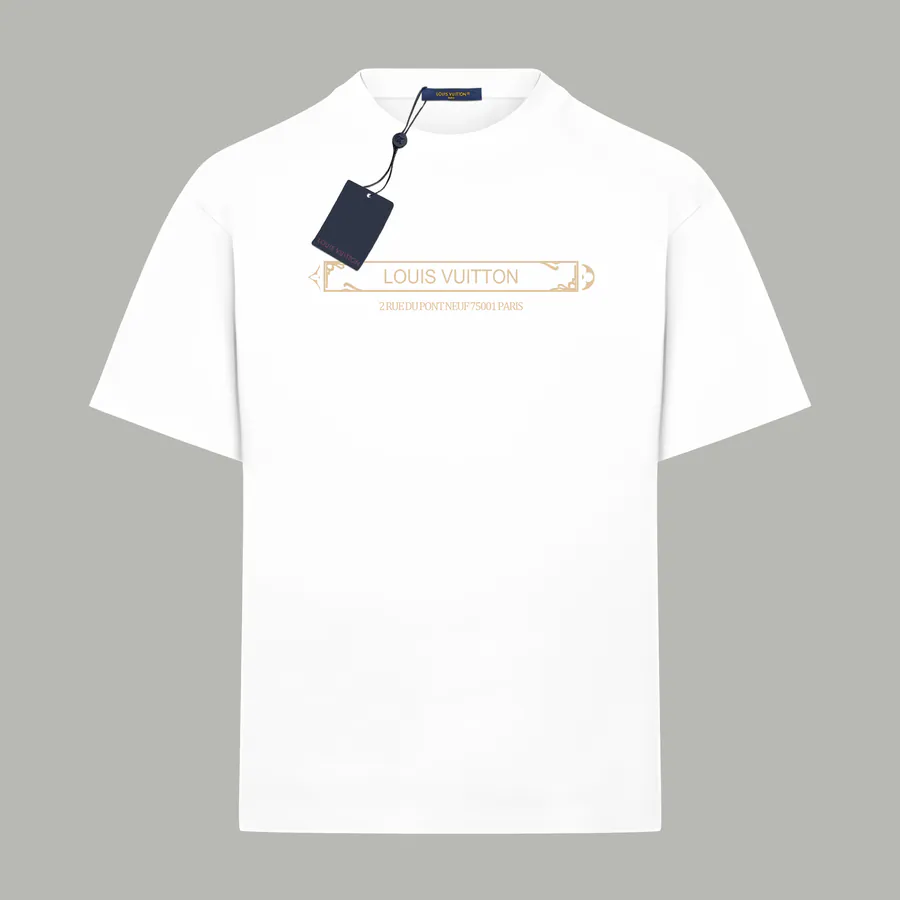 1V New Arrival Premium Print Double Layer Pure Cotton Short Sleeve T Shirt
