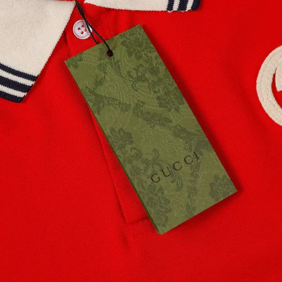 GUCCI Summer New Classic Polo Shirt with Embroidered Double G