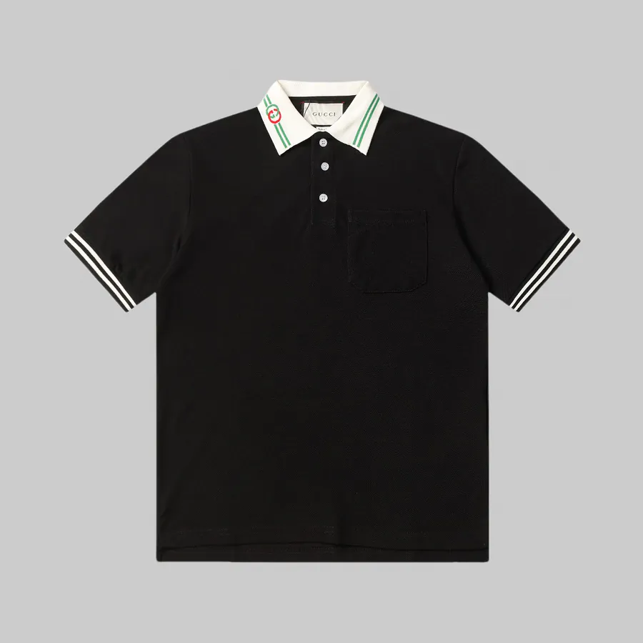 GUCCI Summer New Classic Polo Shirt with Double G Embroidery