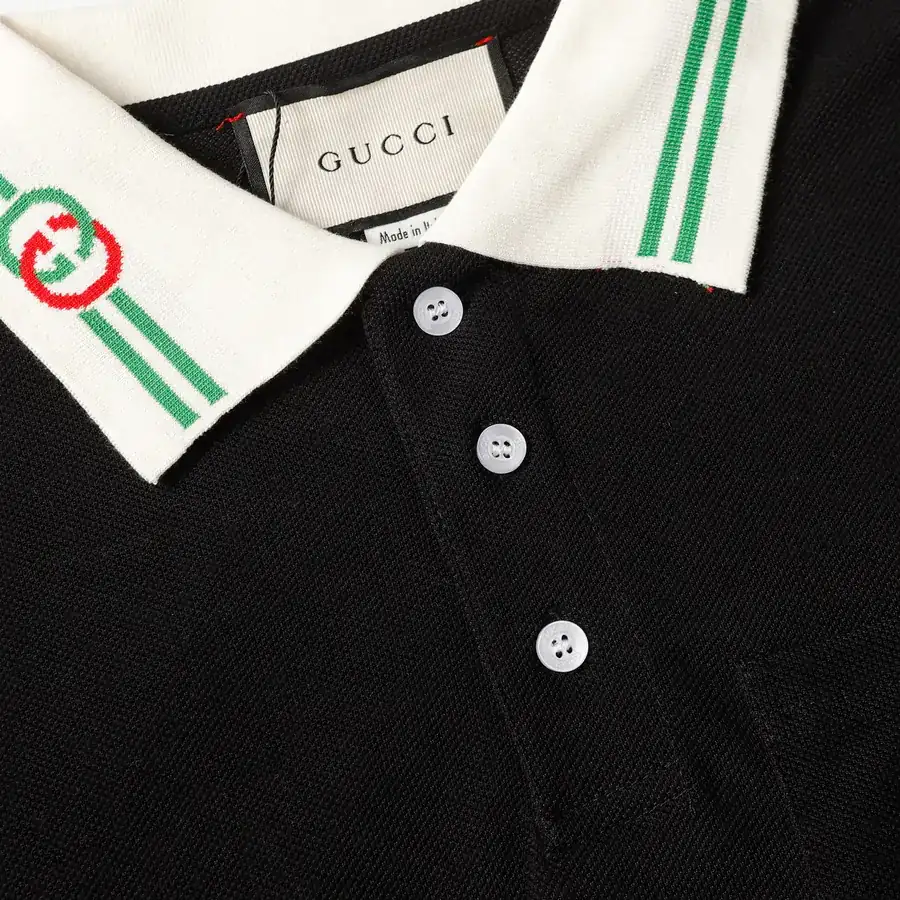 GUCCI Summer New Classic Polo Shirt with Double G Embroidery