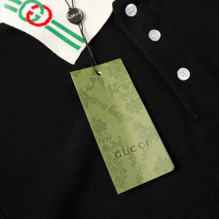 GUCCI Summer New Classic Polo Shirt with Double G Embroidery