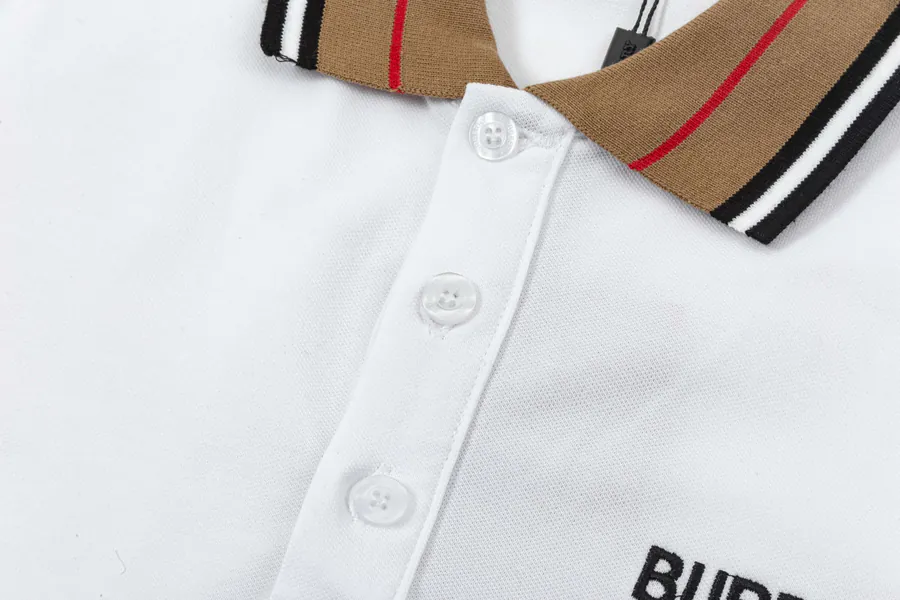 BBR Premium Polo Shirt Classic Embroidered Letter Collar, Cotton Fabric