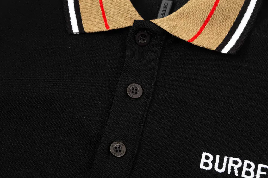 BBR Premium Polo Shirt Classic Embroidered Letter Front, Elegant Collar Detail