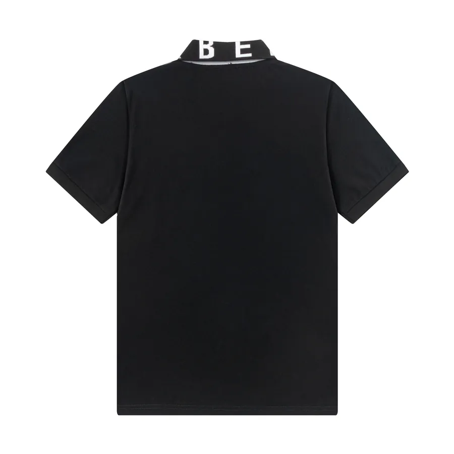 BBR Premium Polo Shirt Classic Stitched Letter Front, Elegant Collar Trim