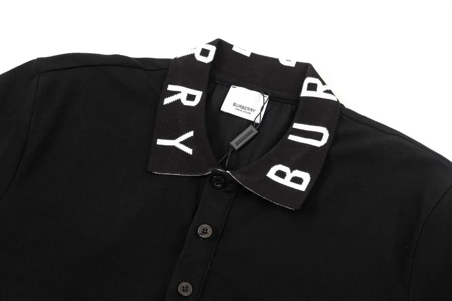 BBR Premium Polo Shirt Classic Stitched Letter Front, Elegant Collar Trim