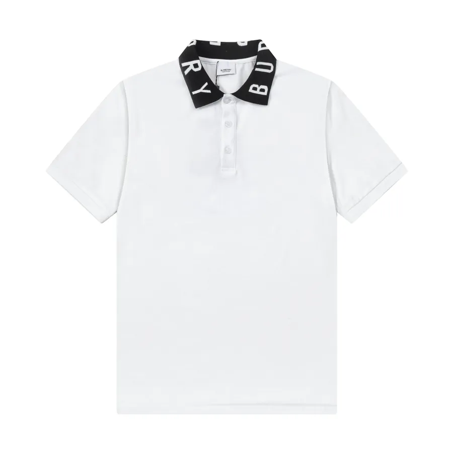 BBR Premium Polo Shirt Classic Embroidered Letter Front, Elegant Collar Detail