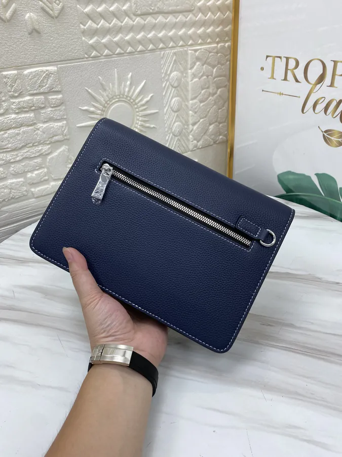 H House Casual Essential Handbag Premium Leather, Detachable Handle, Large Capacity